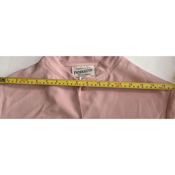 Vintage Pendleton Women's Blouse Sz 16 Long Sleeve Button Front Top Mauve - Picture 4 of 7
